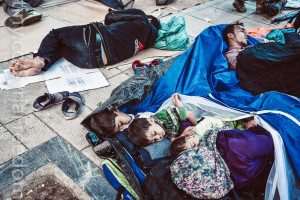 refugees in AThens
