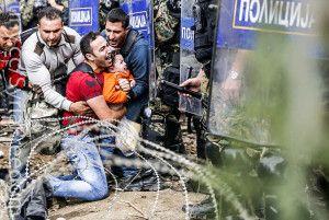 refugees in Idomeni